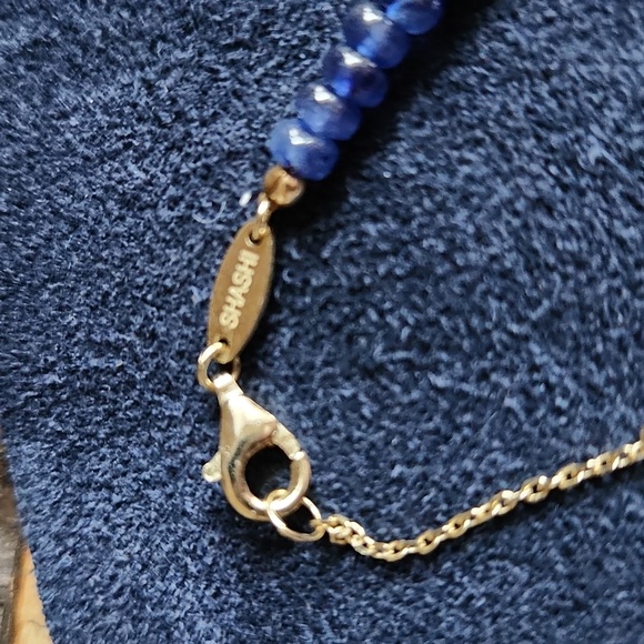 SHASHI Blue Beaded Strand Necklace With Glass Beads - Picture 8 of 9